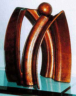 Richard Beau Lieu Steel (with polychrome) Sculpture entitled 