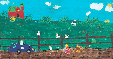 Chicken Yard by Lois Niesen